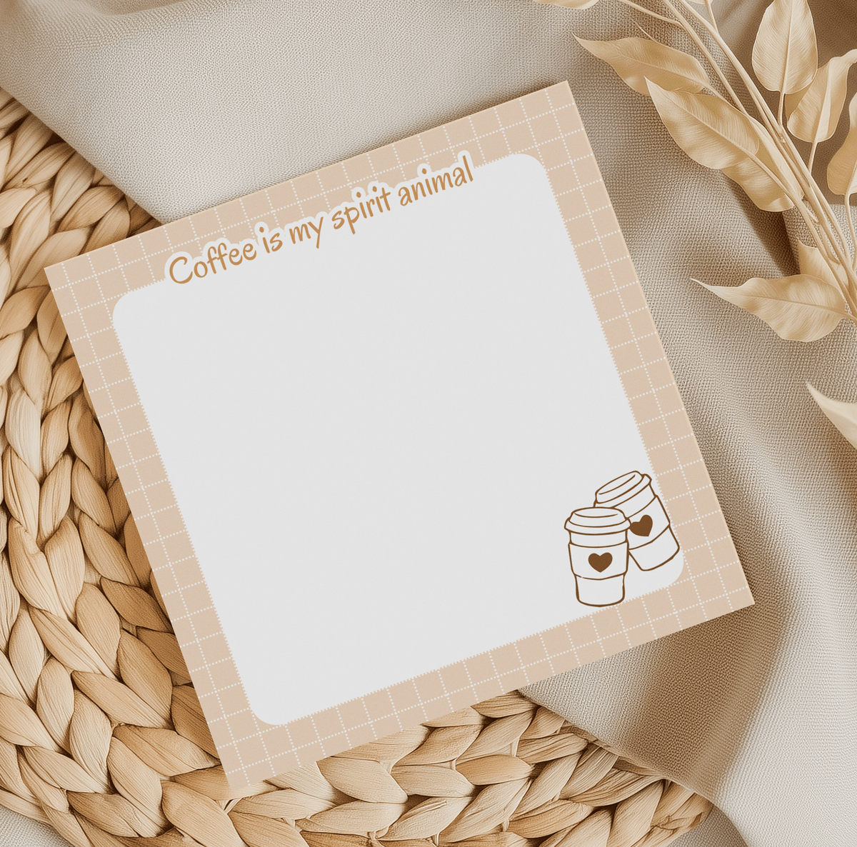 Coffee is my spirit animal Memo Pad