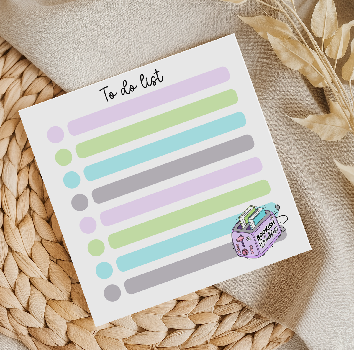 Bookish Breakfast To Do List Memo Pad