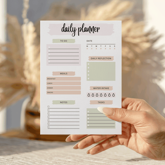 Daily Planner Reflection Notepad