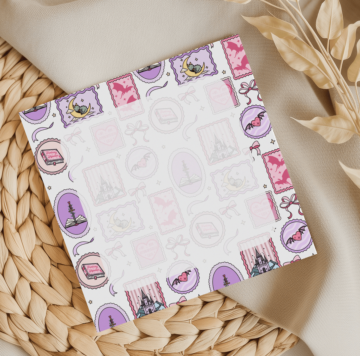 Romantasy Square Memo Pad
