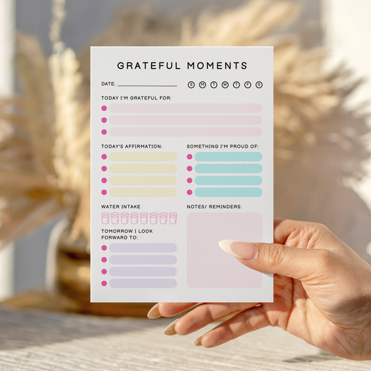 Grateful Moments Notepad multi