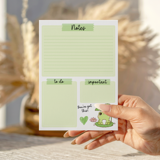 You've got this Froggy Notepad A5